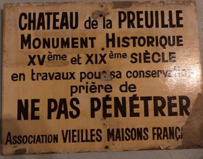 Chateau de la Preuille : Chambre d’hôte 2019