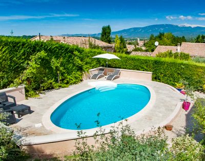 Proche Bédoin gîte 3* vue exeptionnelle sur Mt Ventoux+ priscine privée